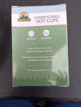Coffee Cups Eco Friendly Compostable 12 Hot Cup &amp; Lid Sets 12 Oz(ZZ16) - £12.33 GBP