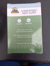 Coffee Cups Eco Friendly Compostable 12 Hot Cup &amp; Lid Sets 12 Oz(ZZ16) - £12.43 GBP