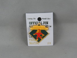 Vintage Sports Event Pin - 1990 Goodwill Games Figure Skating - Inlaid Pin - £11.79 GBP