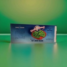 World Around  Cut Cut Green Beans H.b Paulk  Opp, Al Uncirculated Can Label - €8,67 EUR