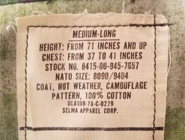 USMC US Marine Corps-marked Coat, Hot Weather Med-Long, Selma 1978 NOT &quot;... - $50.00