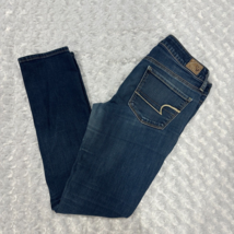 Women&#39;s American Eagle Outfitters  Stretch Skinny Jeans sz 6 Short Low Rise - £13.76 GBP