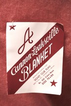 VTG Rose Pink Striped Cannon Leaksville blanket 72x84 double full NWT Wo... - $98.01