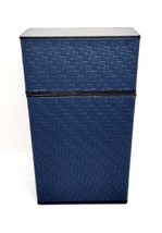 Fujima Blue Weave Style Wrapped Push To Open 100s Size Cigarette Case - £6.65 GBP