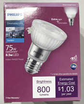 Philips 75W 8.5W 800 Lumens LED Bulb Dimmable Indoor Par20 LED Light T20 - $11.87