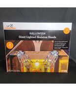 3ft Giant Lighted Skeleton Hands House Decor Halloween New In Box Posabl... - €33,99 EUR