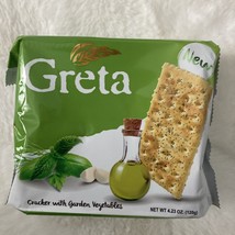 Greta Crackers With Garden Vegetables 4.23 oz Pack . Exp - 12/03/2025. N... - $14.80