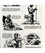 Earliest Ways Of Making Fire 1940s Civilization History Print Art DWT7 - $735.75 MXN