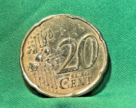 EUROPEAN UNION (GERMANY) / TWENTY (20) EURO CENTS COIN 2002 F STUTTGART - $26.91