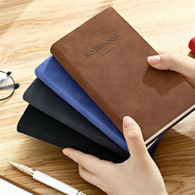 A6 PU Leather Cover Vintage Journals Pocket Notebook Lined Writing Diary... - $17.99