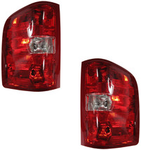 Tail Lights For Chevy Silverado Truck 1500 2007-2013 With 3047 Backup Bulb Pair - £90.75 GBP