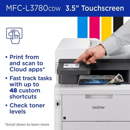 Brother MFC L3780CDW All In One Color MFC Print copy scan  WiFi TN229 - $499.89