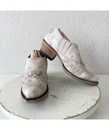 NEW Lane Santorini Cowboy Booties Womens 5 White Short Cowgirl Boots Sni... - $349.27 CAD