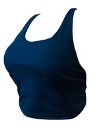 Womens Sports Bra Solid Blue XL Athletic Wear Workout Top Removable Pads... - $26.00 CAD