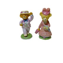 VTG 1986 The Franklin Mint Fine Porcelain Bear Figurines Lord Margate &amp; Margaret - $18.55