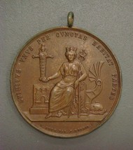 1898 Hamburg Germany German Medal Old Bronze Award Doctor Physician Science Loos - £269.46 GBP