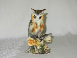 Capodimonte Arena Tommaso Vintage Owl Figurine Italian Porcelain Figure - £62.37 GBP