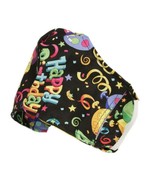 Happy Birthday Theme Face Mask Handmade Filter Pocket Nose Wire Adult - $7.12 CAD