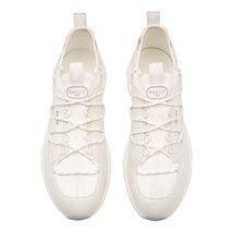 Bally Delys Laced Leather Sneakers Shoes White Luxury US 12 GL024086 - £251.25 GBP