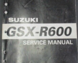 1997 Suzuki GSX-R600 OEM Réparation Service Manuel P/N 99500-35063-03E - $24.94