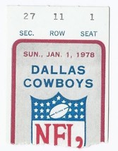 1977 NFC Championship Ticket Stub Vikings @ Cowboys - $141.23