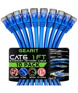 Cat 6 Ethernet Cable 1 ft 10 Pack Cat6 Patch Cable Cat 6 Patch Cable Cat... - £30.61 GBP