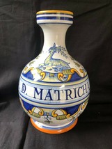 Antique Italian Majolica Apothecary Pharmacy bottle Vase signed Deruta - £135.09 GBP