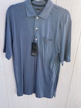 Greg Norman Polo Men S Small Blue Cotton Short Sleeve Pocket  NWT - £23.50 GBP
