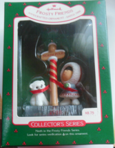 Hallmark Keepsake Ornament 1988 Frosty Friends #9 -Wrapping North Pole QX4031 - £42.83 GBP