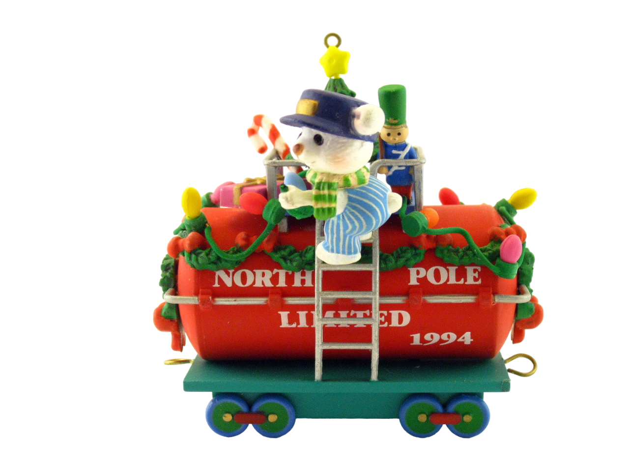 CARLTON CARDS HEIRLOOM COLLECTION CHRISTMAS EXPRESS TANKER ORNAMENT 1994 82572 - $19.99