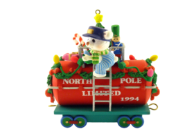 CARLTON CARDS HEIRLOOM COLLECTION CHRISTMAS EXPRESS TANKER ORNAMENT 1994... - $19.99