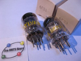 6F33 SYLVANIA TUBE VALVE TESTED IN BOX Qty 2 - $9.98