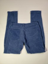 Penshoppe Pants 30 Womens Blue Soft Straight Low Rise Corduroy Casual - $24.92