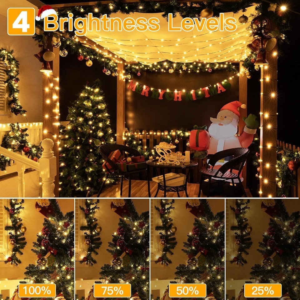 Outdoor & Indoor 1000 LED Christmas String Lights with Remote - 330 FT Warm Glow Item image 9