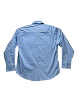 Razzle and Dazzle Design Boyfriend Fit Button Up Shirt Blue Cotton Women... - £14.11 GBP