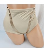 Vtg MAIDENFORM 44450 L Satin Tuxedo Hi Waist Shaping Brief Panties - $18.81