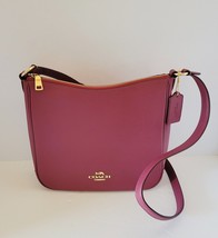 Coach CU960 Pebbled Leather Ellie File Bag Crossbody Handbag Pink - $153.70