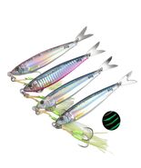 4 PCS | Fishing Jigs 80g | Artificial Fishing Lure 4pcs | 3D Eyes | Lase... - $16.99