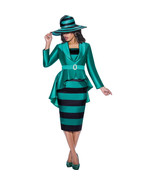 GMI  Church Dress   Plus Size Skirt Suit features a peplum design jacket... - $127.39