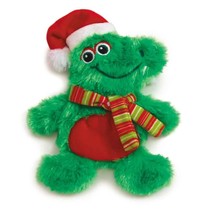 MPP Holiday Flattie Dog Toys Stuffing Free Green Christmas Themed Crinkle and Sq - £11.09 GBP+