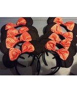 Minnie Mouse Ears Headband Party Favors Dress Up 8 New Red - $281.77 MXN