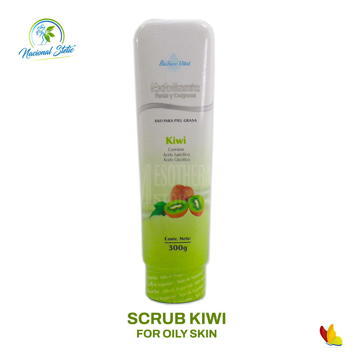 Scrub Face &amp; Body With Kiwi By Nacional Stetic - $30.00