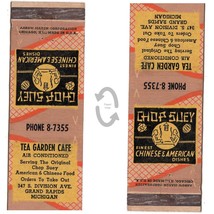 Vintage Matchbook Cover Tea Garden Cafe Chinese Restaurant Grand Rapids ... - £7.81 GBP