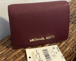 MICHAEL KORS JET SET CARM SM FLAP ID CARD CASE LEATHER mulberry $78.00 - $54.56