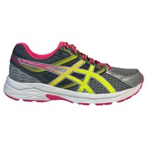 Asics Athletic Running Shoes Womens 7.5 Gel Contend 3 T5F9N Gray Yellow ... - $54.44