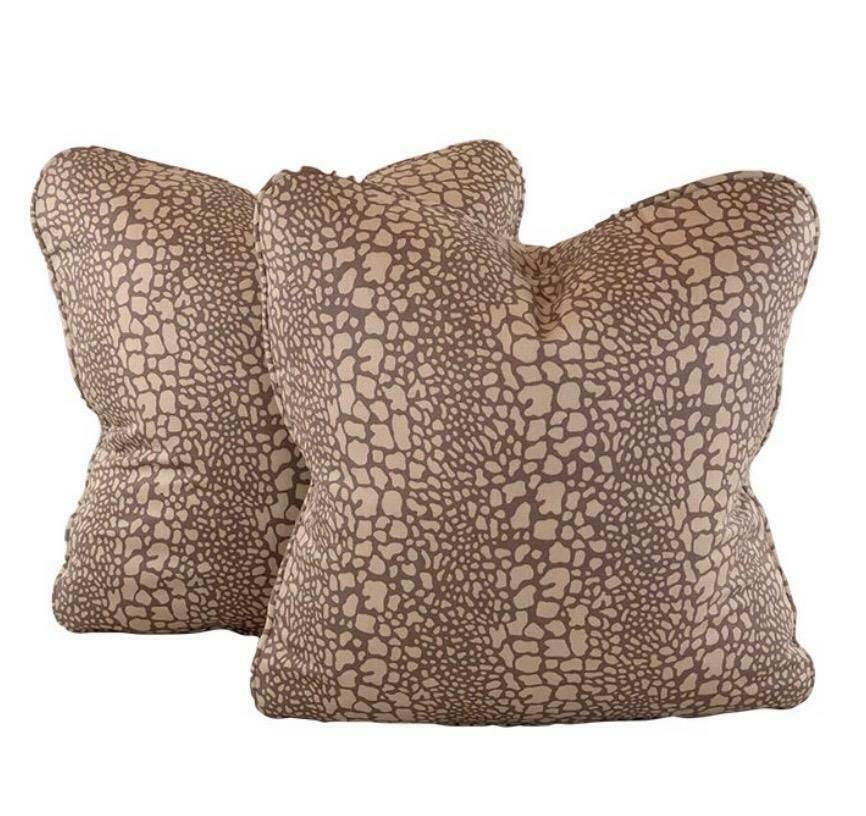 PR Pillow Covers 16" Vicki Payne Free Spirit Brown African Giraffe Animal Print - £28.68 GBP