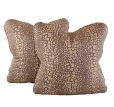 PR Pillow Covers 16&quot; Vicki Payne Free Spirit Brown African Giraffe Anima... - $35.99