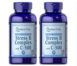 Stress Vitamin B Complex with Vitamin C 500 - 120 Caplets Timed Release - £20.41 GBP