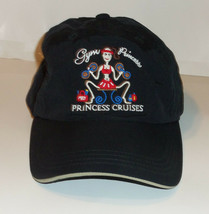 NEW WOMENS PRINCESS CRUISES &quot;Gym Princess&quot; BLACK NYLON BASEBALL HAT - £18.60 GBP