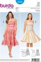 Burda Sewing Pattern 6535 Dress Sleeveless Size 6-18 - £7.16 GBP